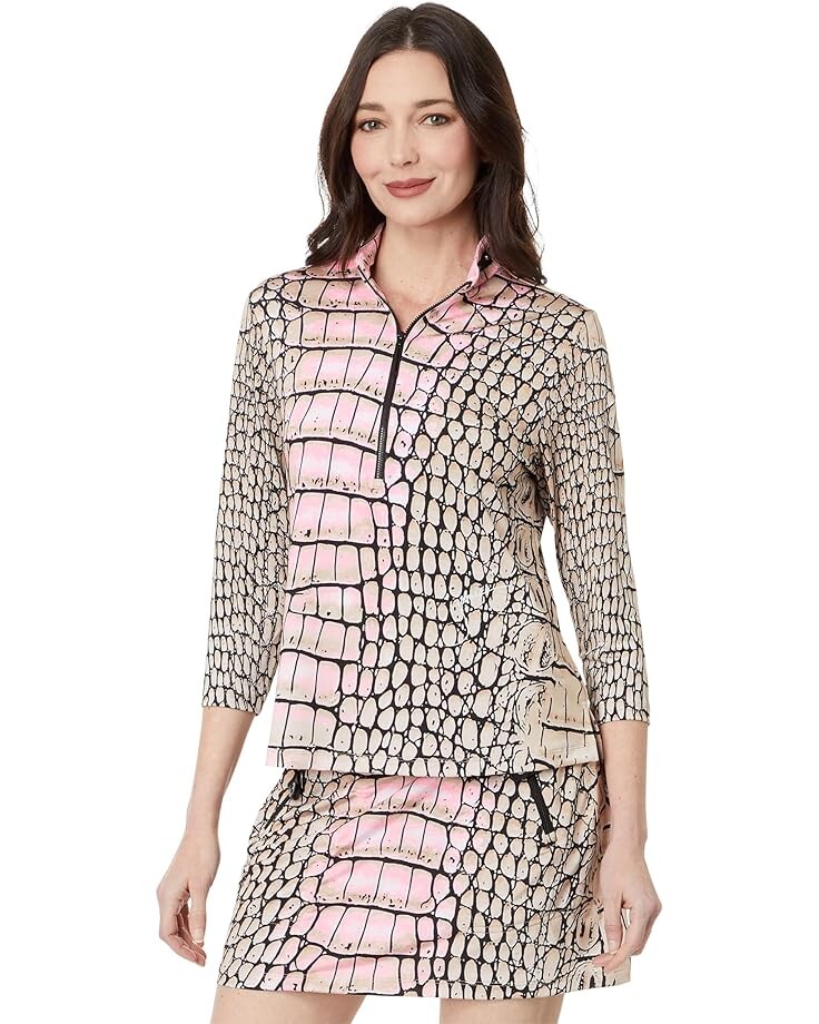 

Топ Jamie Sadock Caiman 3/4 Sleeve, цвет Crème Brulee