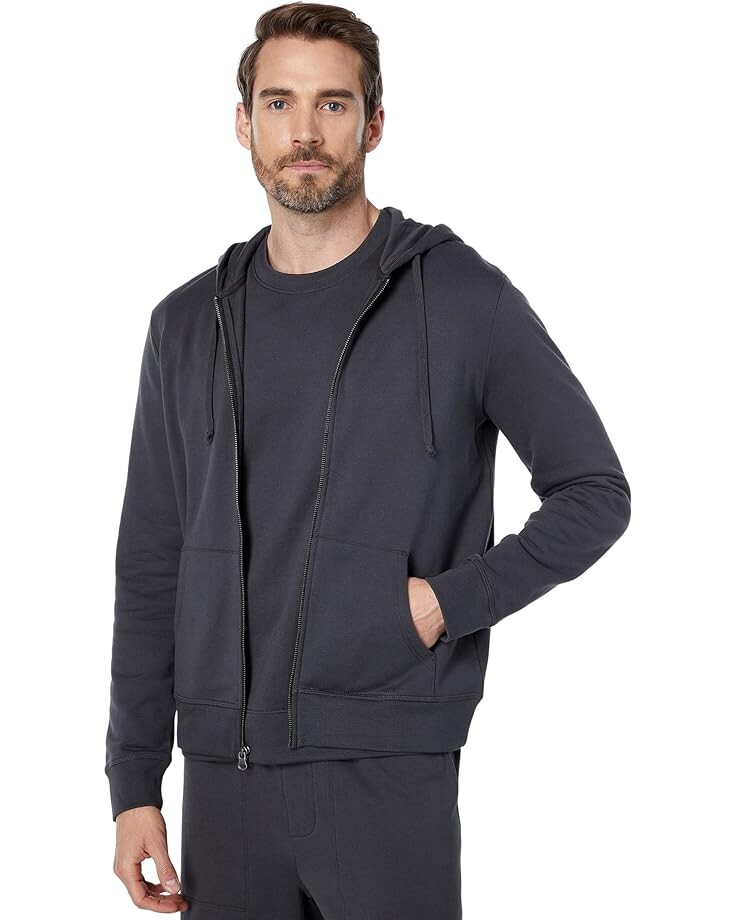 

Худи Barefoot Dreams MC Fleece Cot/Span Zip, цвет Carbon