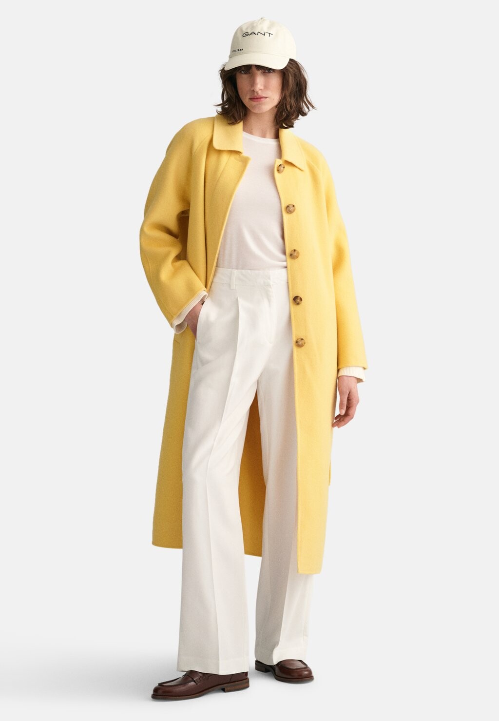 

Классическое пальто HANDSTITCHED CAR GANT, цвет dusty yellow