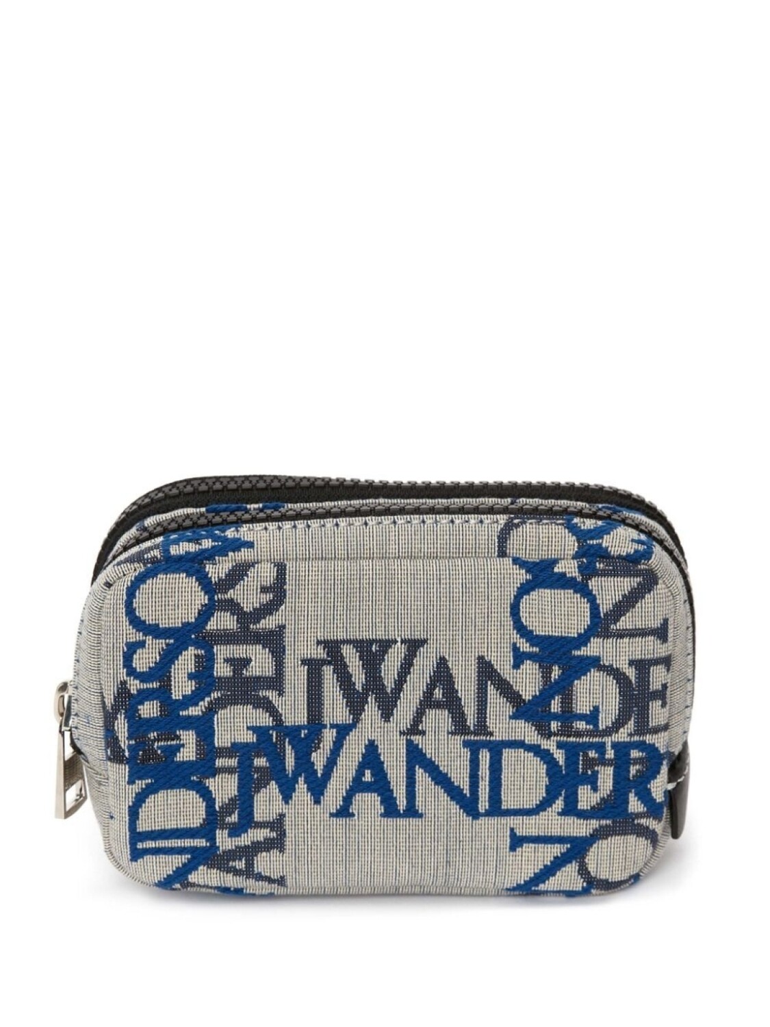 

JW Anderson жаккардовый клатч на молнии с логотипом, серый