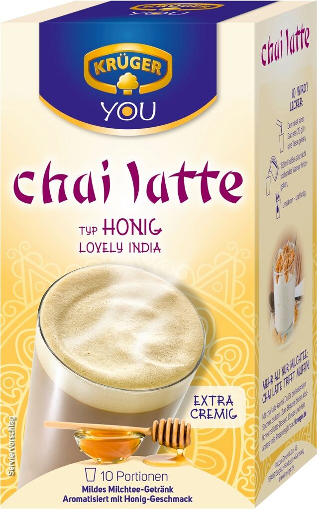 

Krüger You Chai Latte медовый Lovely India экстра сливочный | 10 порций Krüger Family