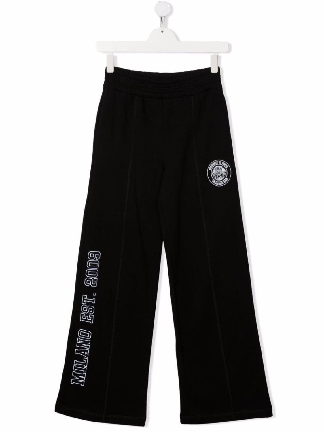 

MSGM Kids спортивные брюки широкого кроя с логотипом, черный