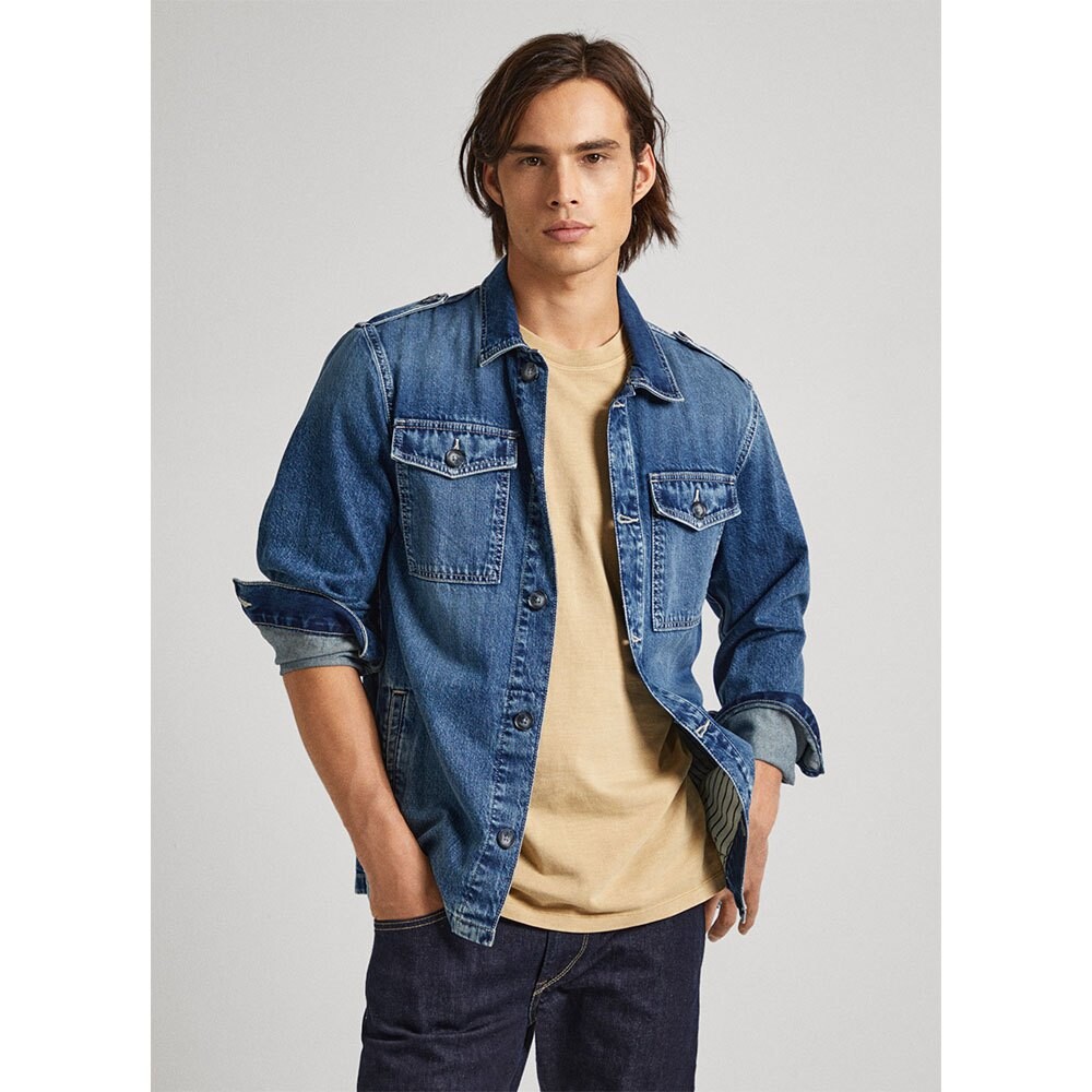 

Куртка Pepe Jeans Luka Stencil Denim, синий