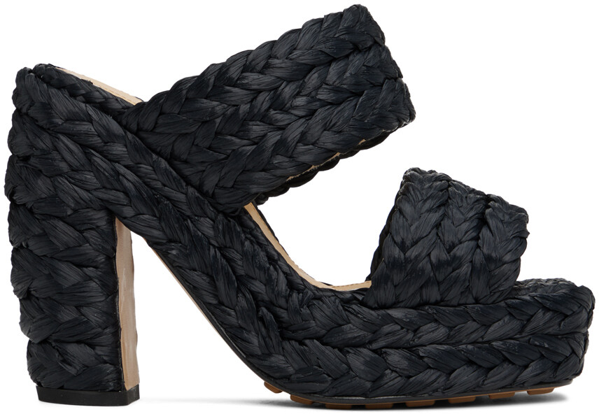

Черные сандалии Canalazzo Bottega Veneta