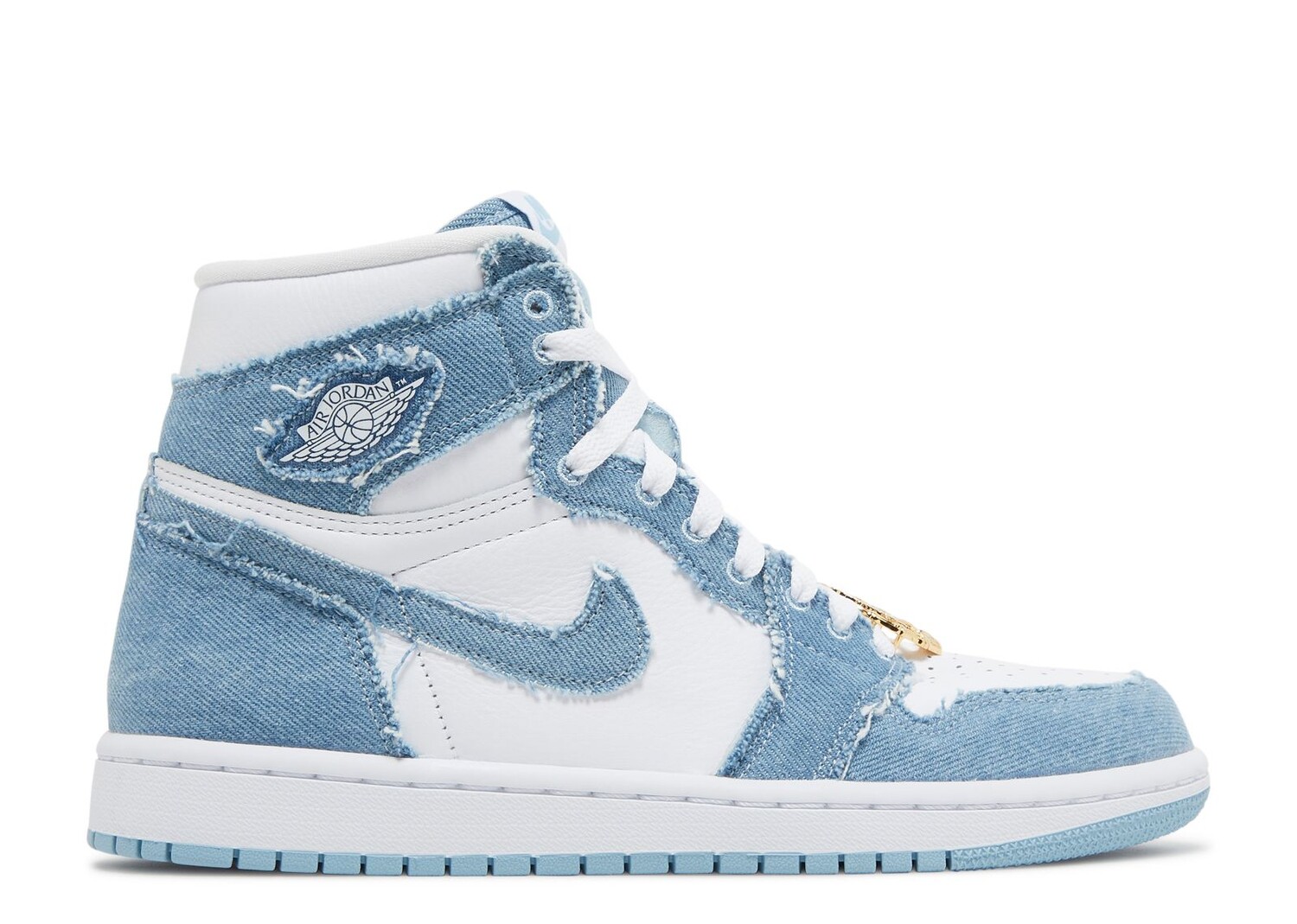 Кроссовки Air Jordan Wmns Air Jordan 1 Retro High Og 'Denim', белый