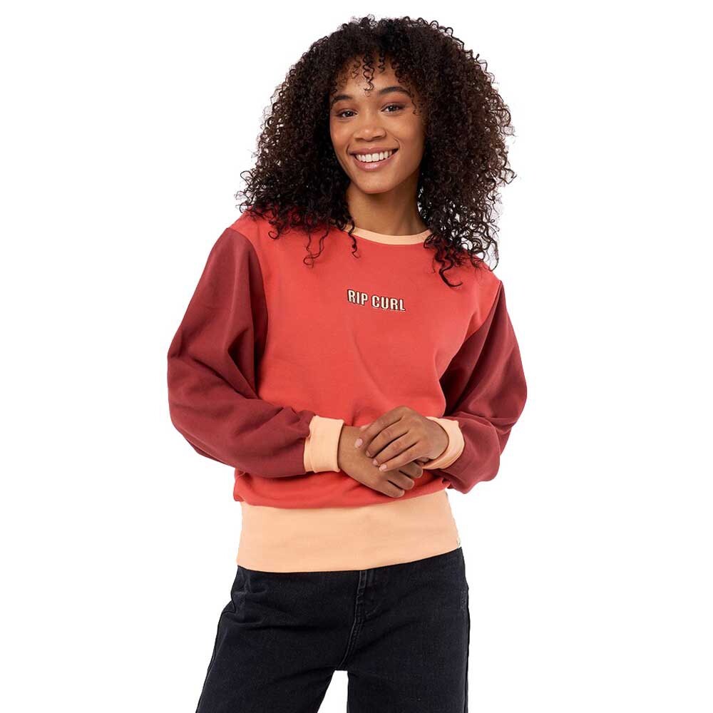 

Толстовка Rip Curl Crew Color Block, красный