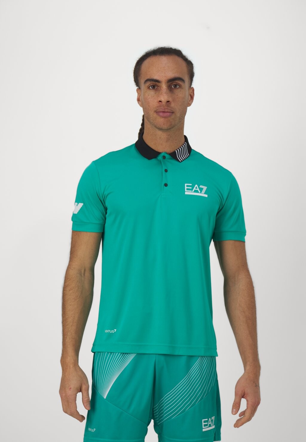 

Рубашка поло EA7 Emporio Armani, мята