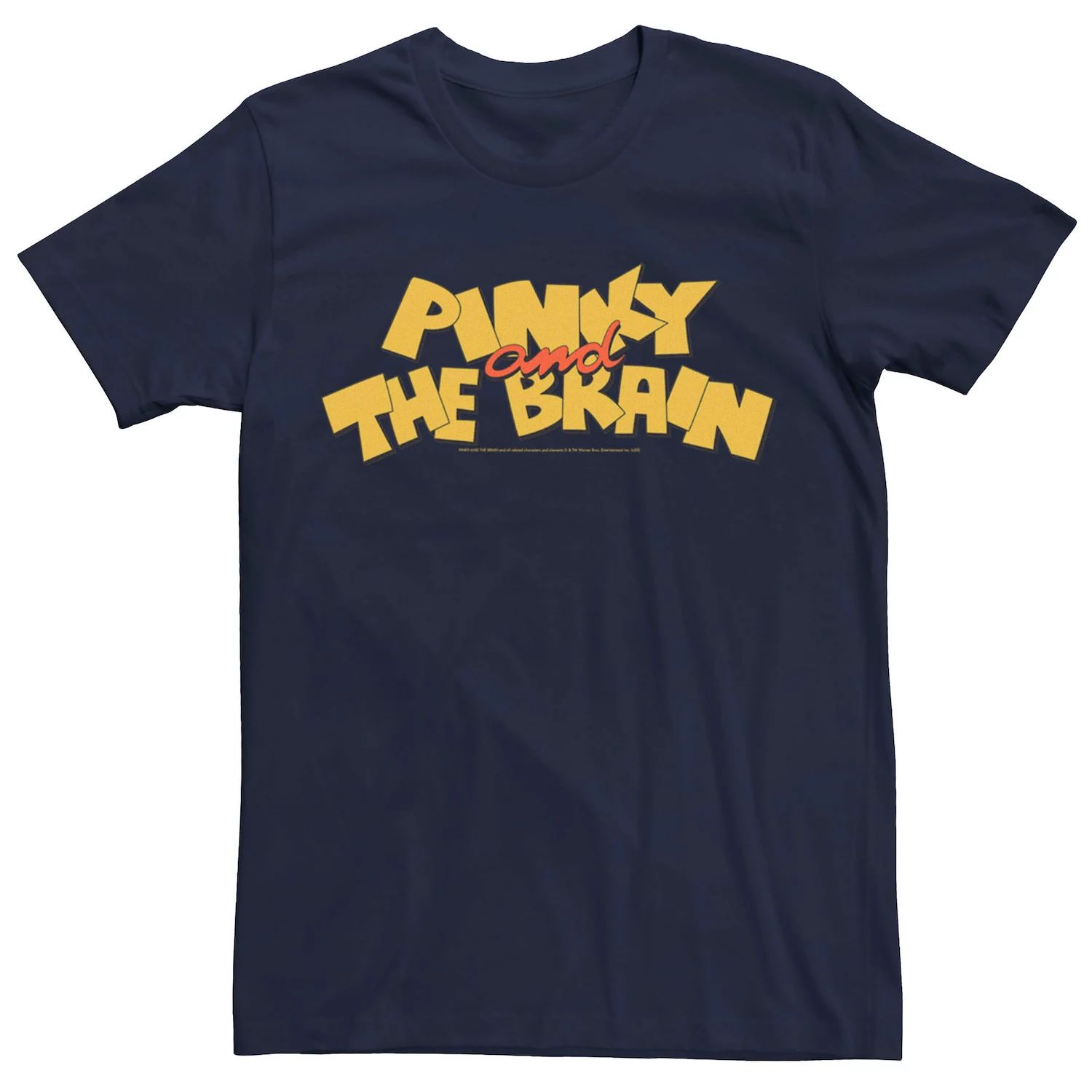 Мужская футболка с простым логотипом Pinky And The Brain Licensed Character