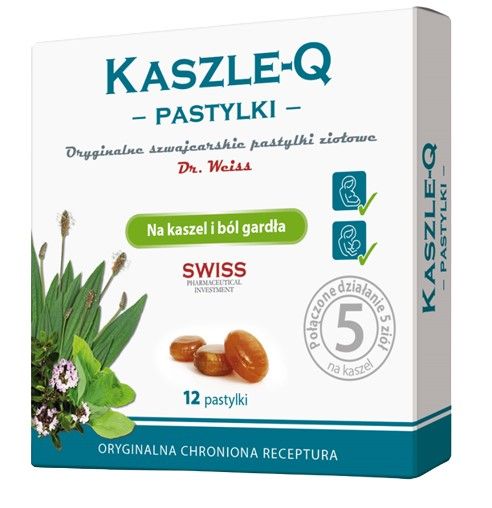 Травяные пастилки Kaszle-Q Pastylki Do Ssania, 12 шт