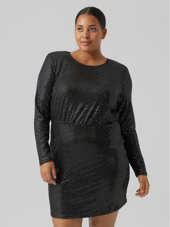 

Коктейльное платье стандартного кроя Vero Moda Curve, черный