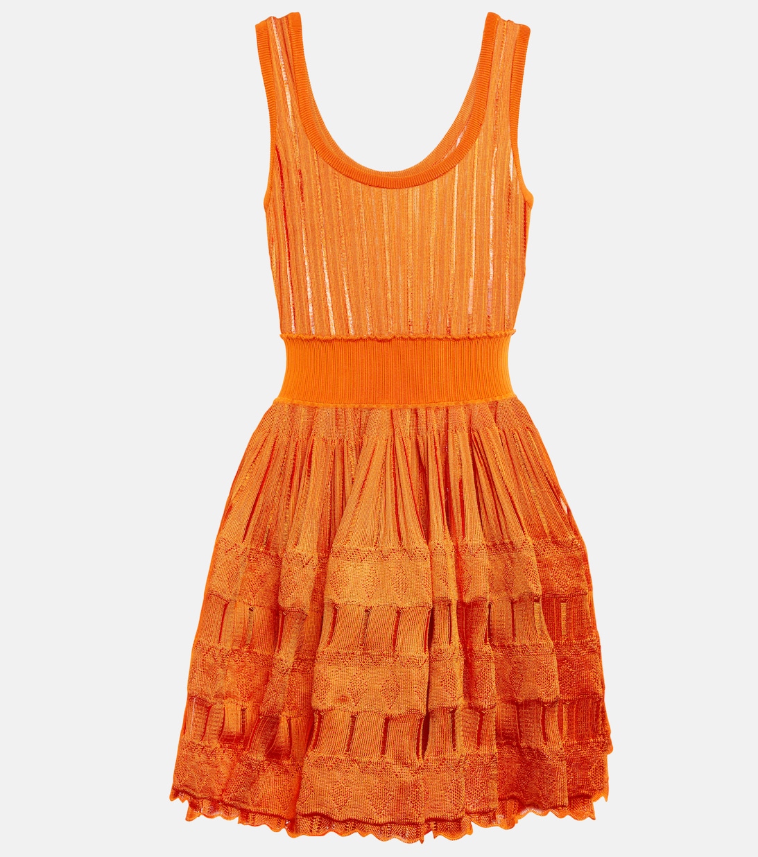Мини-платье с кринолином ALAÏA, оранжевый платье мини из смесовой ткани стрейч с кринолином alaia цвет bleu gris