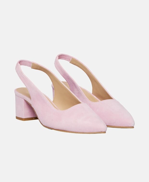 

Туфли-лодочки с пяткой на пятке La Shoe, сирень