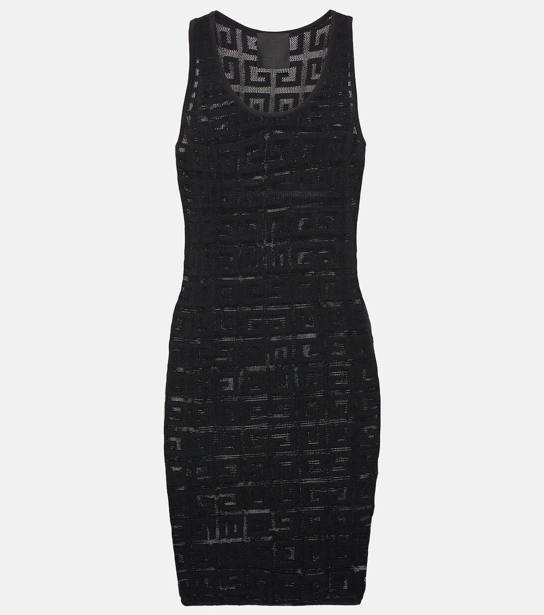 

Жаккардовое мини-платье 4G GIVENCHY, черный