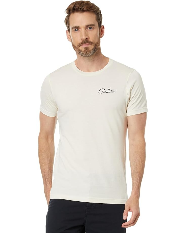 

Футболка Pendleton Harding 150th Anniversary Graphic Tee, цвет Natural/Black