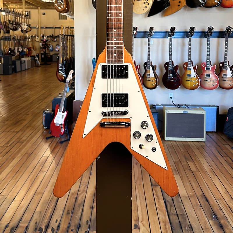 электрогитара gibson flying v antique natural Электрогитара Gibson USA 70’s Flying V - Antique Natural