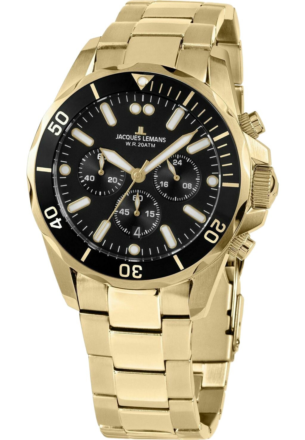 

Хронограф Jacques Lemans, цвет gold-coloured