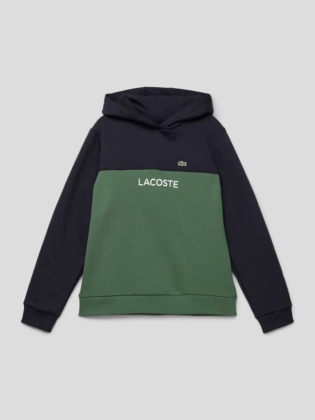 

Толстовка с цветовыми блоками Lacoste, темно-зеленый