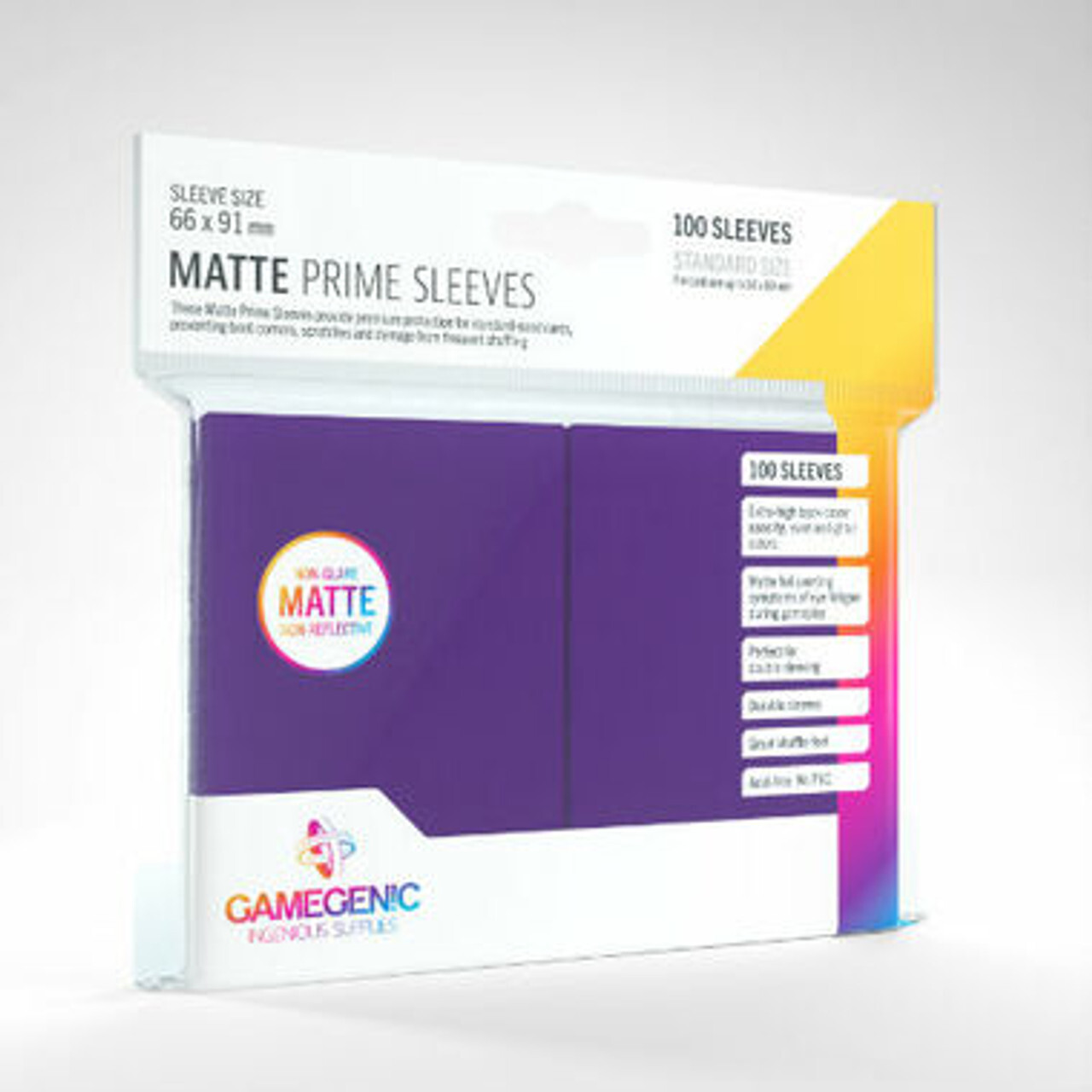 

Аксессуары Game Genic Sleeves: Purple Standard Size Matte Prime Sleeves (100ct)