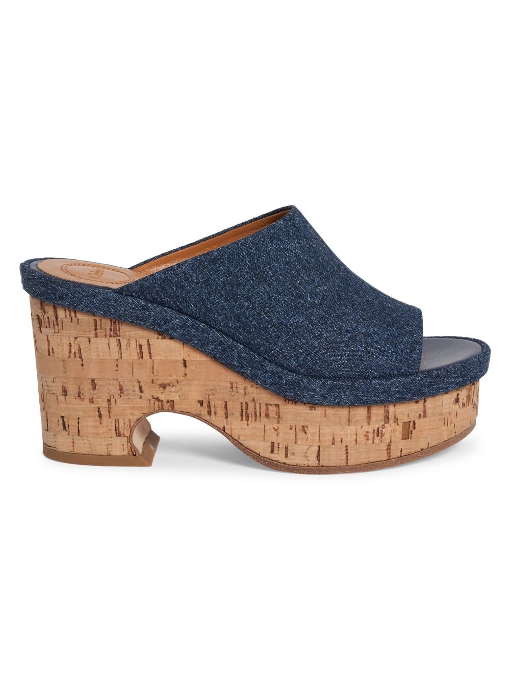 

Джинсовые мюли Oli 53MM Chloé, синий