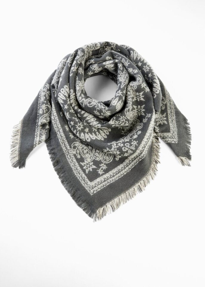

Шарф xxl ткань Bpc Bonprix Collection, серый