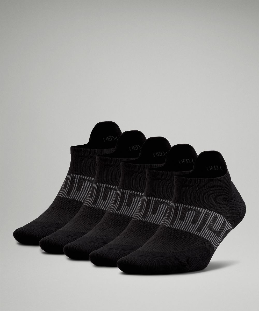 Женские носки Power Stride Tab 5 шт Lululemon, черный