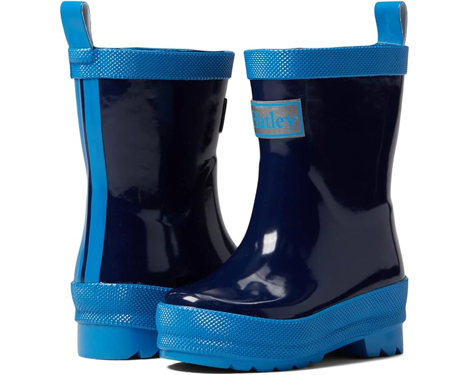 Ботинки Hatley Shiny Rain Boots, темно-синий ботинки hatley shiny rain boots темно синий