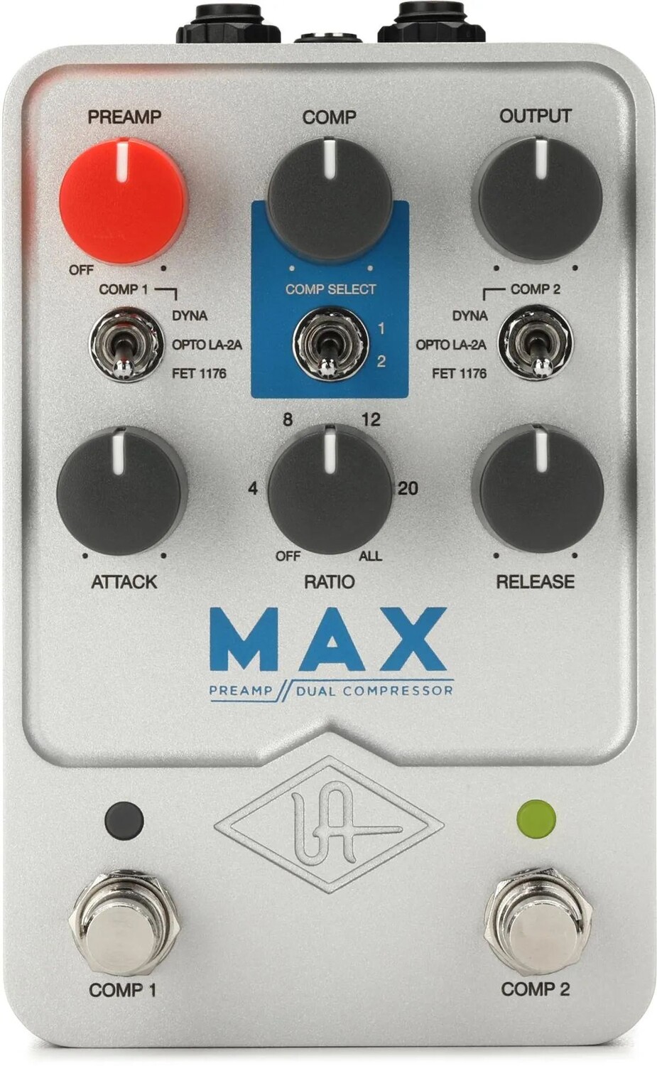 

Предусилитель Universal Audio Max и двойная педаль компрессора