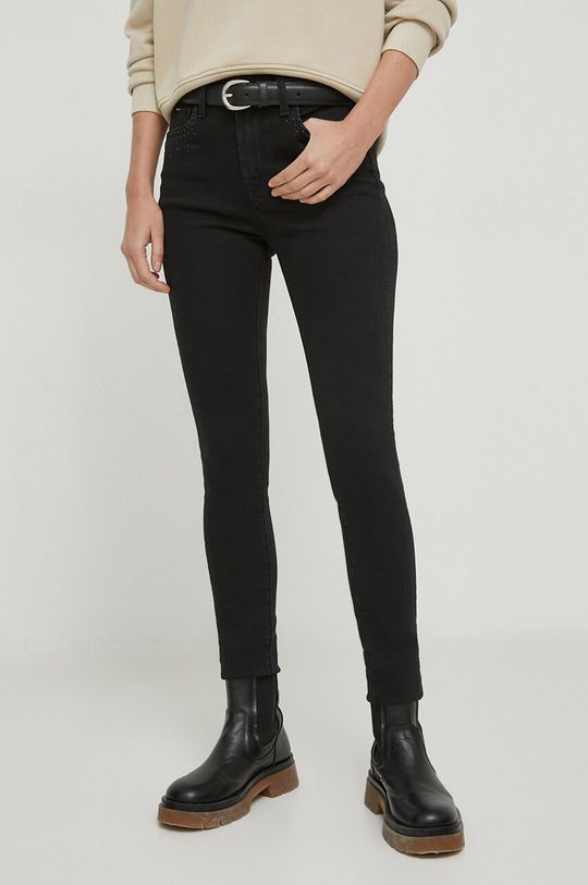 Джинсы Pepe Jeans, черный джинсы скинни pepe jeans прилегающие завышенная посадка стрейч размер 27 голубой