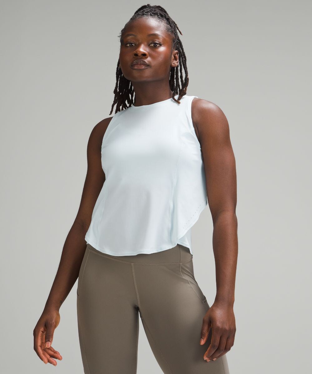 

Отложная майка для бега Lululemon, синий