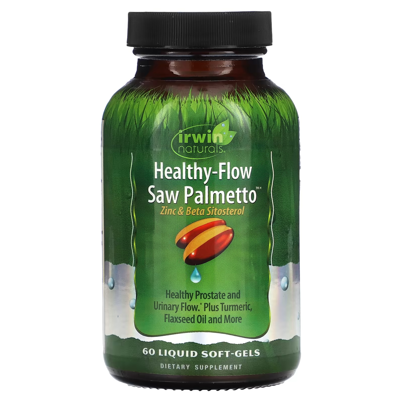 Пищевая добавка Irwin Naturals Healthy-Flow Saw Palmetto, 60 жидких таблеток цена и фото