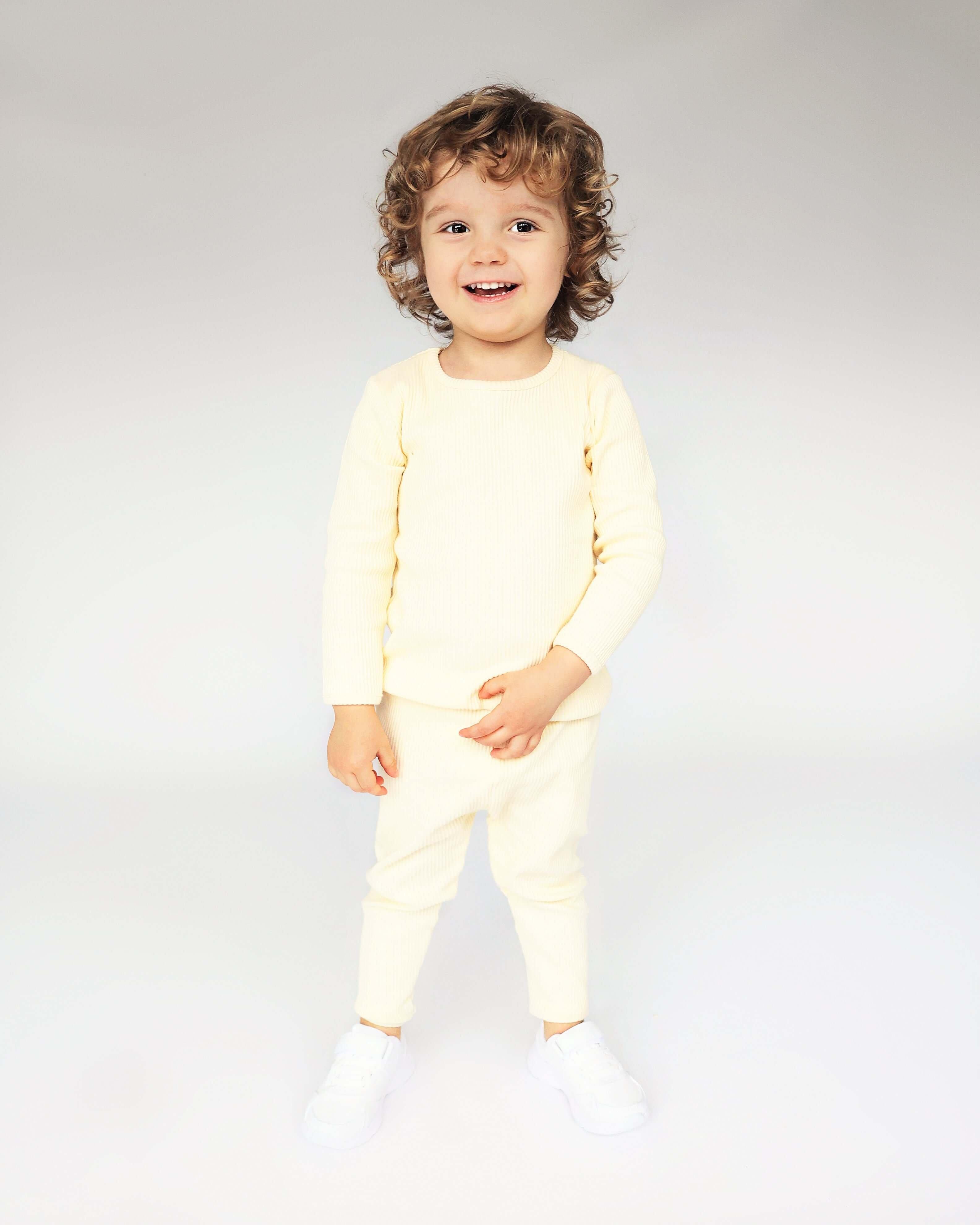 одинаковые комплекты для всей семьи детские пижамы одежда для мамы и дочки весенне осенний костюм с длинным рукавом милый домашний костю Детская домашняя одежда в рубчик DreamBuy, бежевый