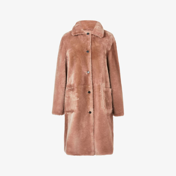 

Двусторонняя дубленка Serra Allsaints, розовый