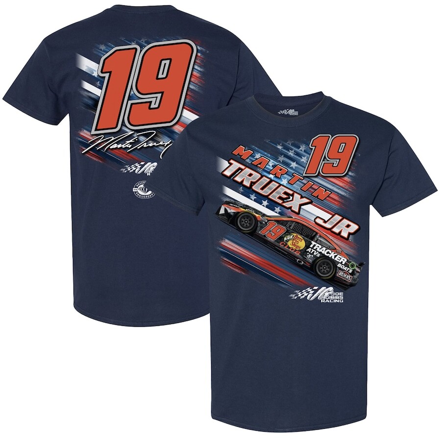 

Футболка с коротким рукавом Joe Gibbs Racing Team Collection Martin Truex Jr, нави