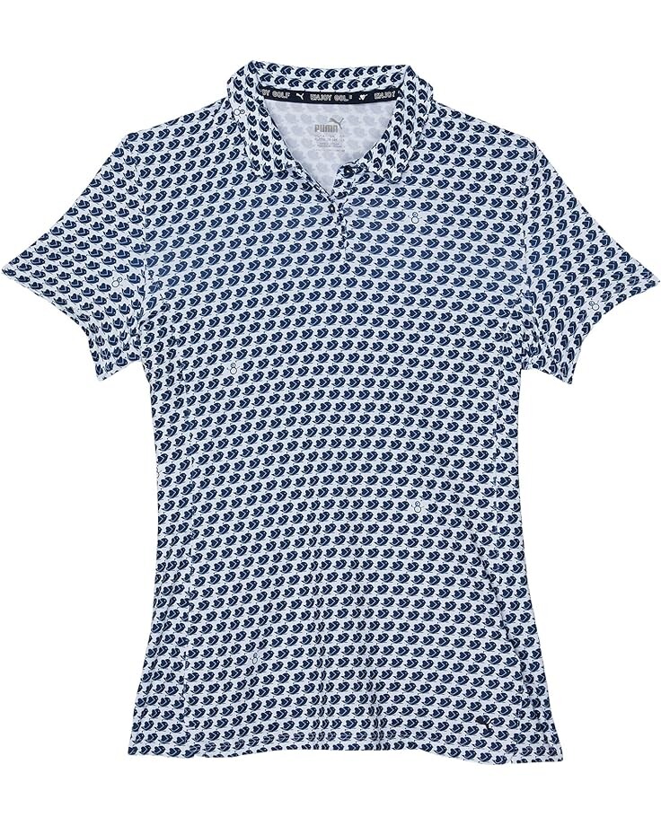 

Поло Puma Mattr Love/H8 Polo, цвет Bright White/Navy Blazer