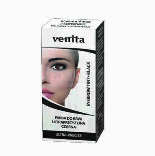 

Ультраточная краска для бровей, черная, 15 г Venita