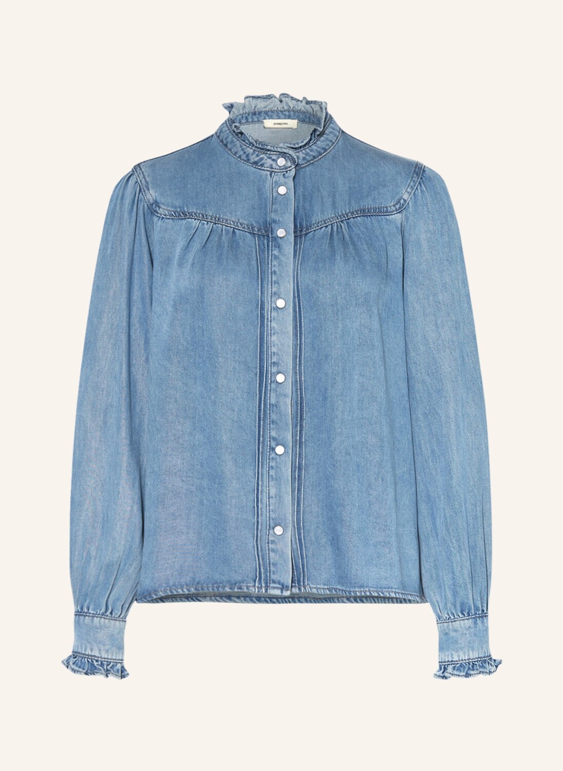

Джинсы SUNCOO bluse LAURA mit Rüschen, синий