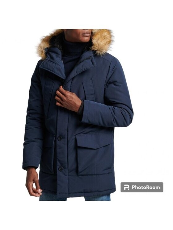 

Парка стандартного кроя Superdry, синий