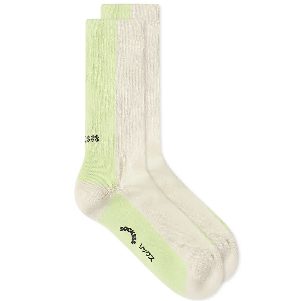 Socksss Носки с яркими полосками, зеленый