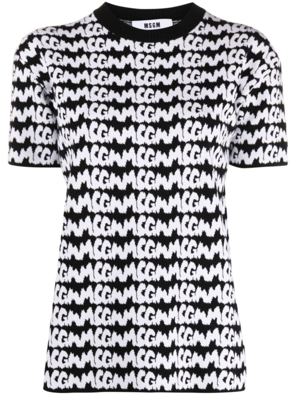 

MSGM трикотажная футболка с круглым вырезом, черный