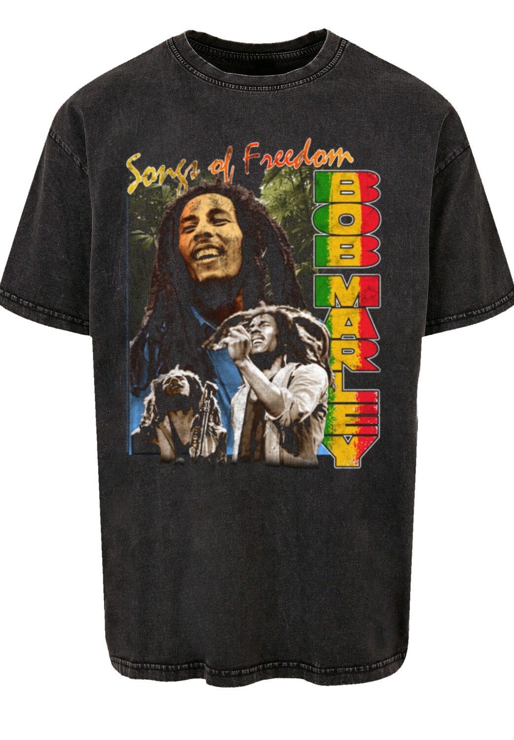 

Футболка F4NT4STIC Bob Marley Freedom Vintage Reggae Music, черный