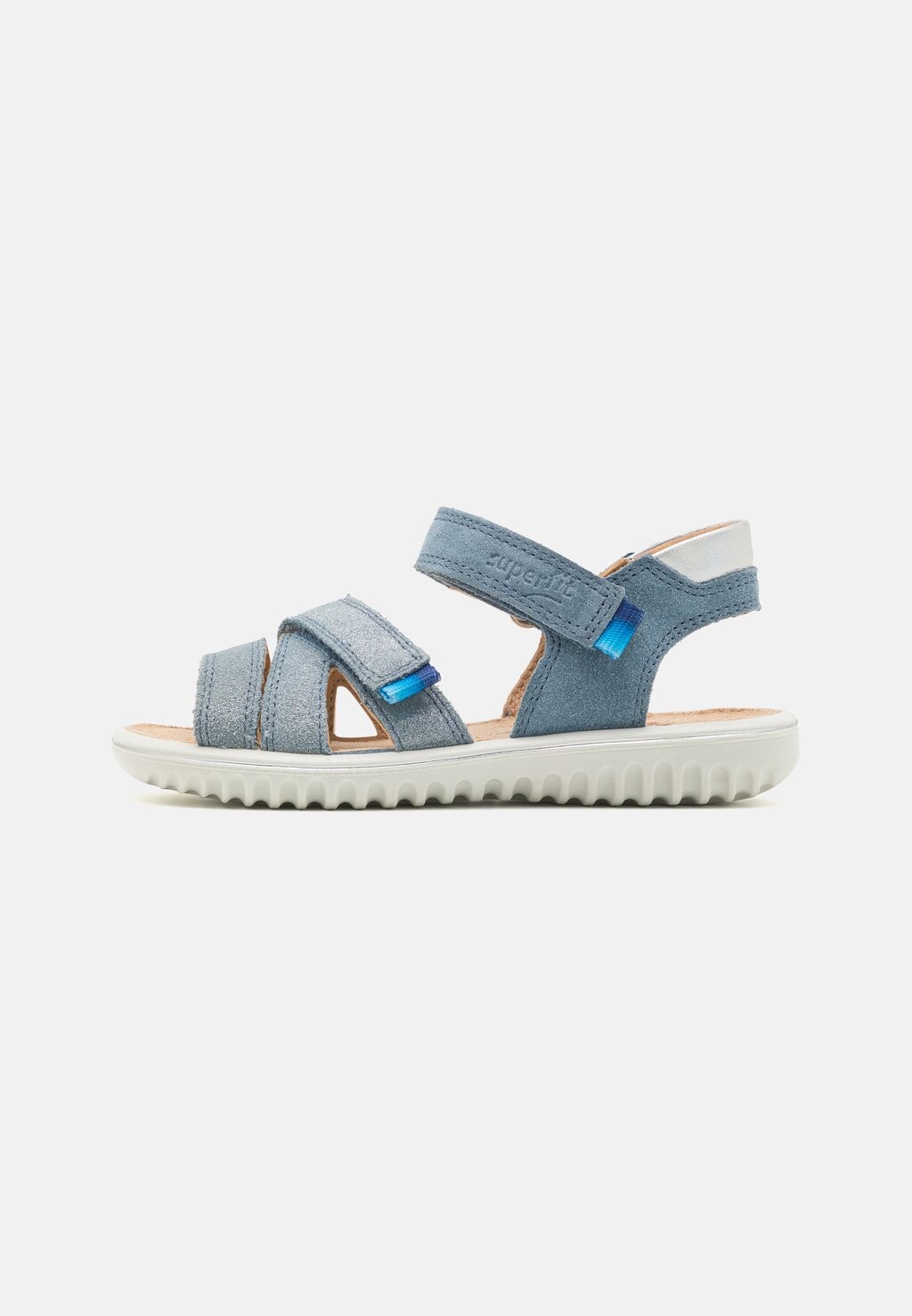 

Босоножки с ремешком SPARKLE Superfit, цвет blau/silber