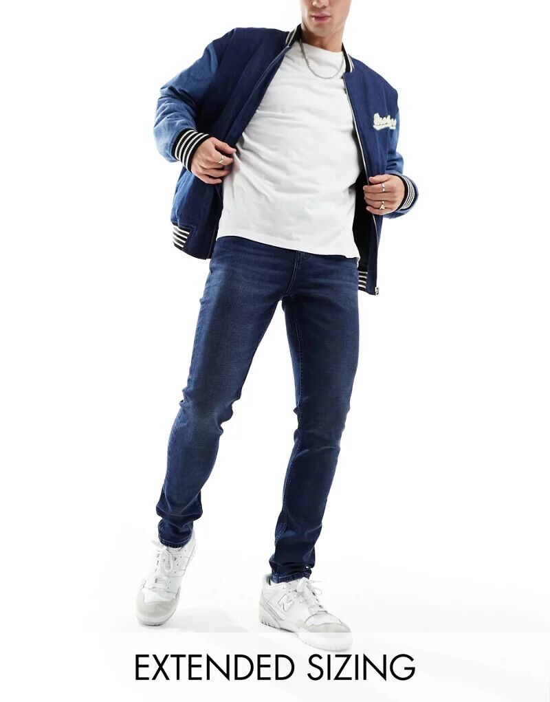 

Темно-синие джинсы скинни ASOS