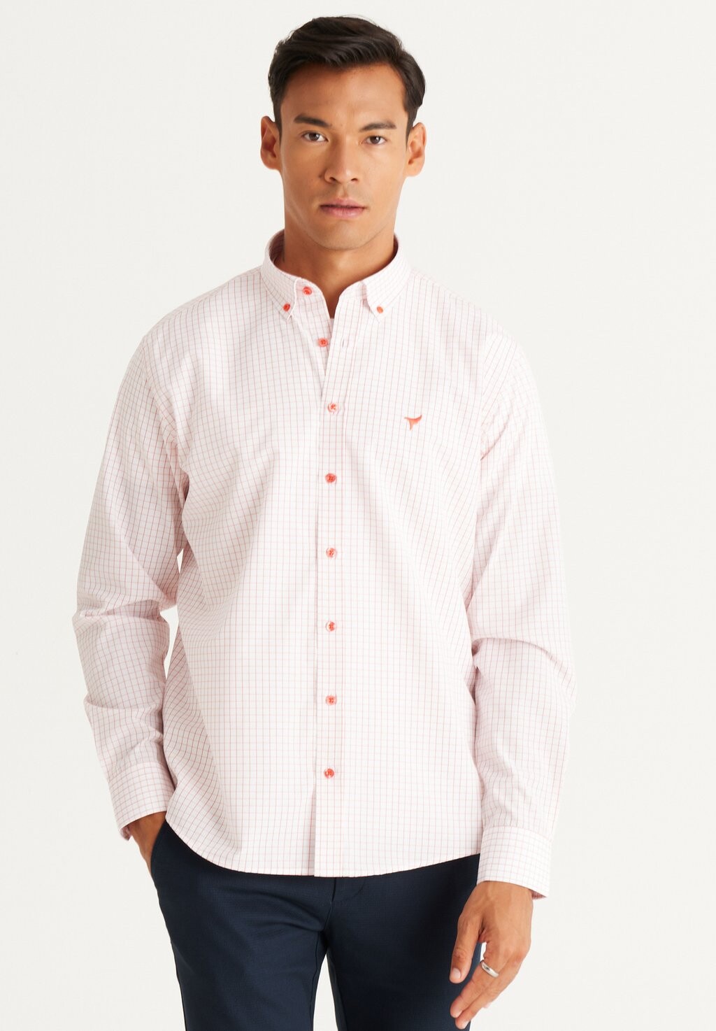 

Рубашка AC&CO / ALTINYILDIZ CLASSICS, цвет Comfort Fit Painted Yarn Shirt