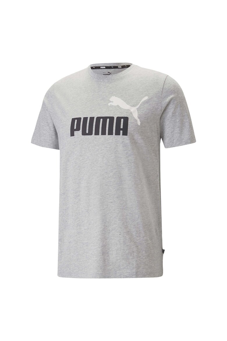 

Хлопковая футболка с логотипом Essentials+ 2 Puma, серый