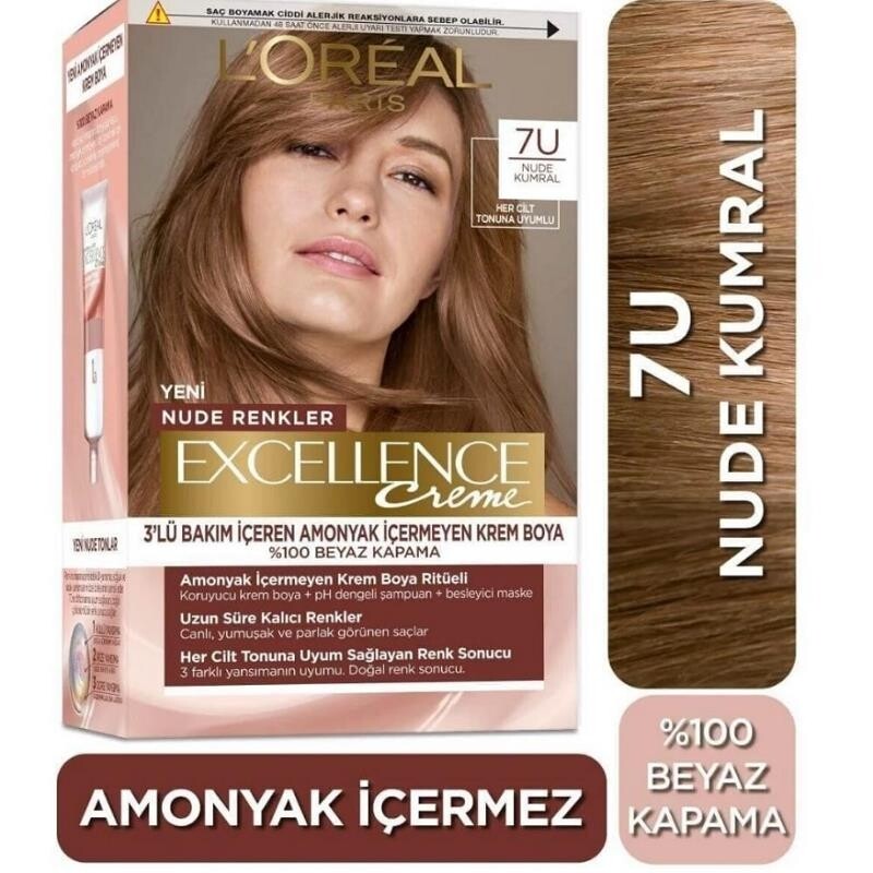 

Loreal Paris Excellence Creme Nudes 7U Nude Auburn