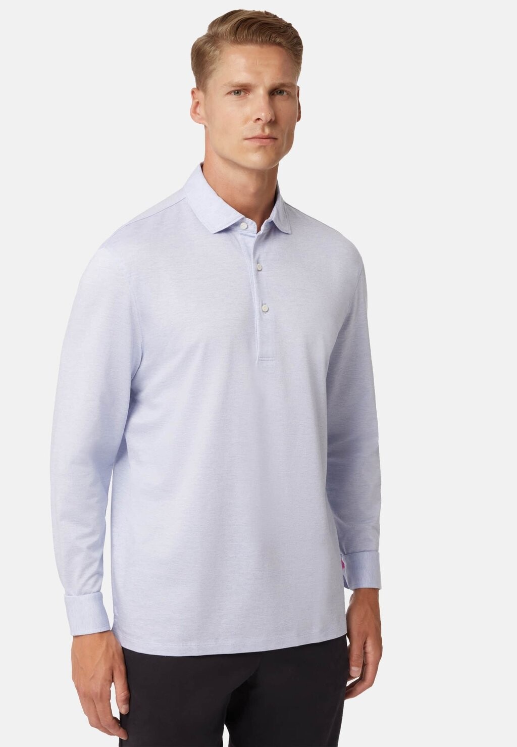 

Футболка с длинным рукавом B In Regular Fit Boggi Milano, цвет light blu