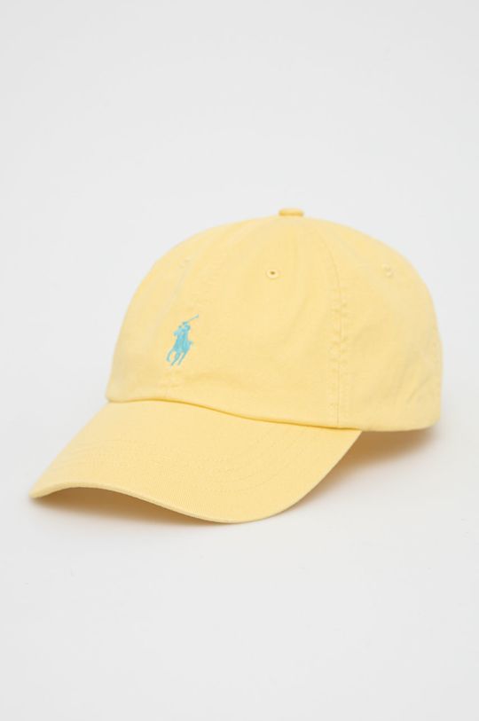 Хлопчатобумажная шапка Polo Ralph Lauren, желтый