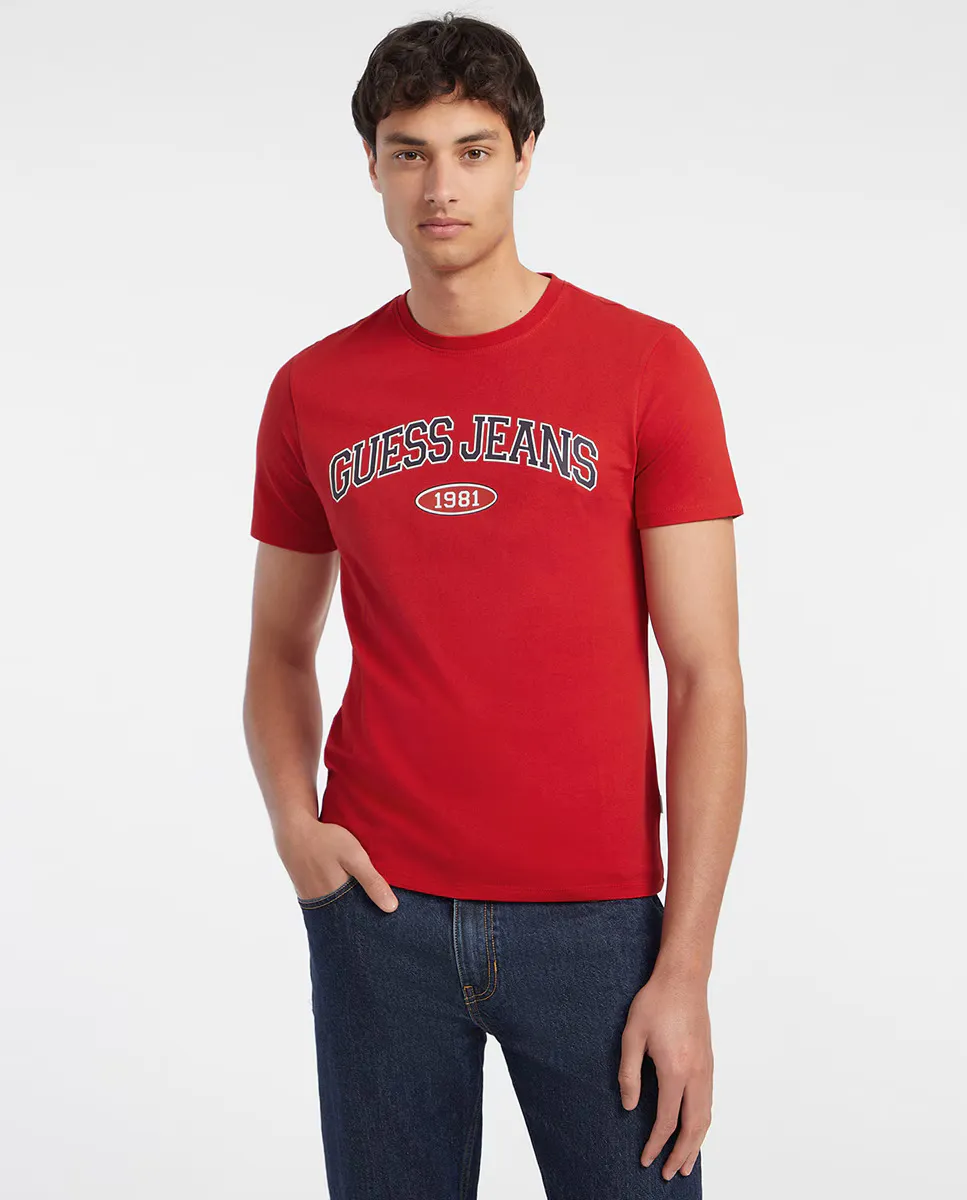 

Футболка с коротким рукавом Guess Jeans, красный