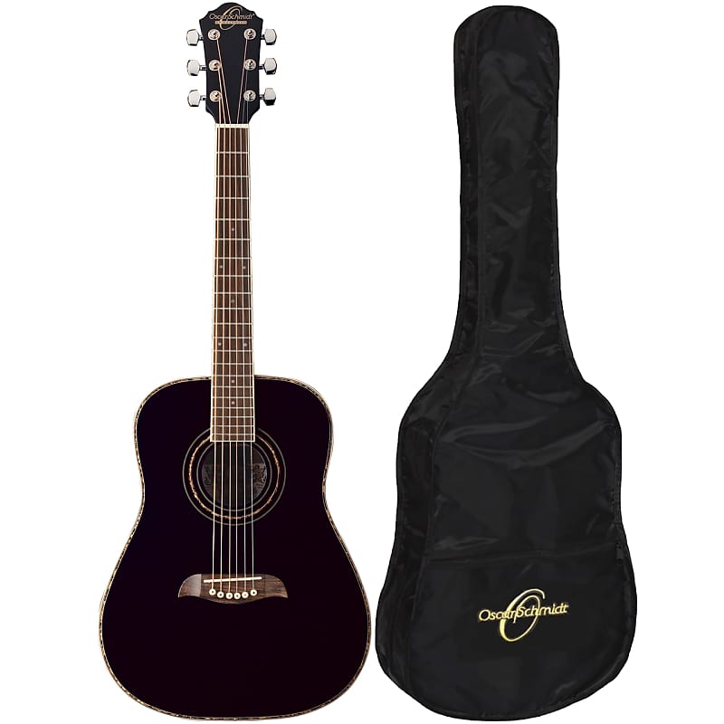 Акустическая гитара Oscar Schmidt OGHSB 1/2 Size Acoustic Guitar Kit with Gig Bag, Black