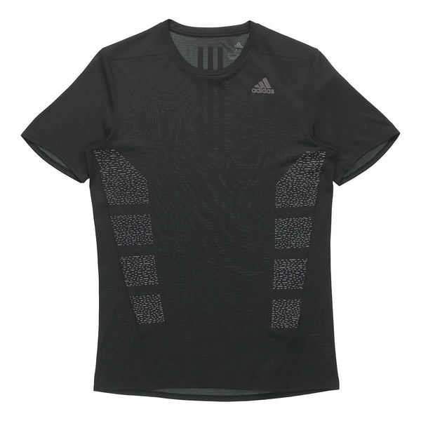Футболка adidas Supernova Shirt Running Sports Short Sleeve Black, черный футболка adidas plant full print sports gym short sleeve black t shirt черный